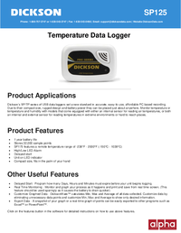 Thumbnail of document Manual - SP Temperature Data Logger